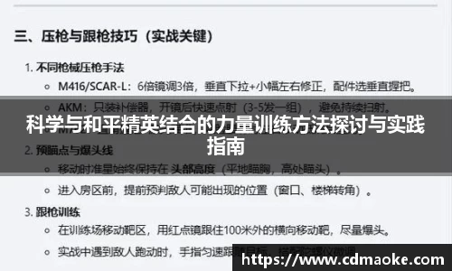 科学与和平精英结合的力量训练方法探讨与实践指南